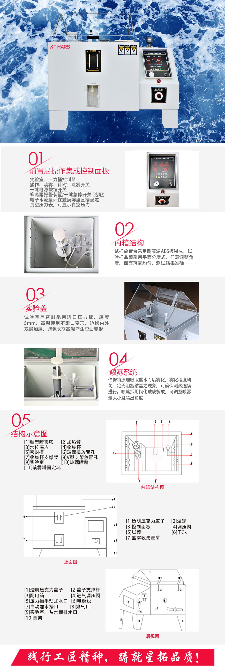 鹽霧試驗(yàn)機(jī) 60型結(jié)構(gòu)